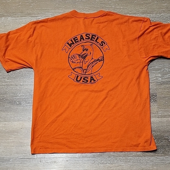 Soffe Orange Short Sleeve Henley Tee - Picture 5 of 7